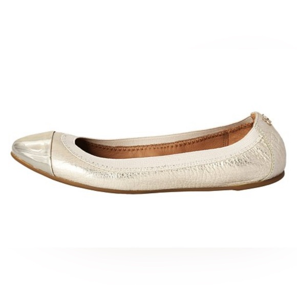 COACH Women's Dalia Gold Ballet Flat Size 9 1/2 - Picture 3 of 17